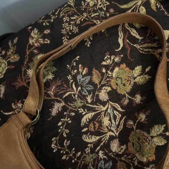 Fossil Vintage75082 British Tan Leather front flap shoulder bag - Picture 12 of 14